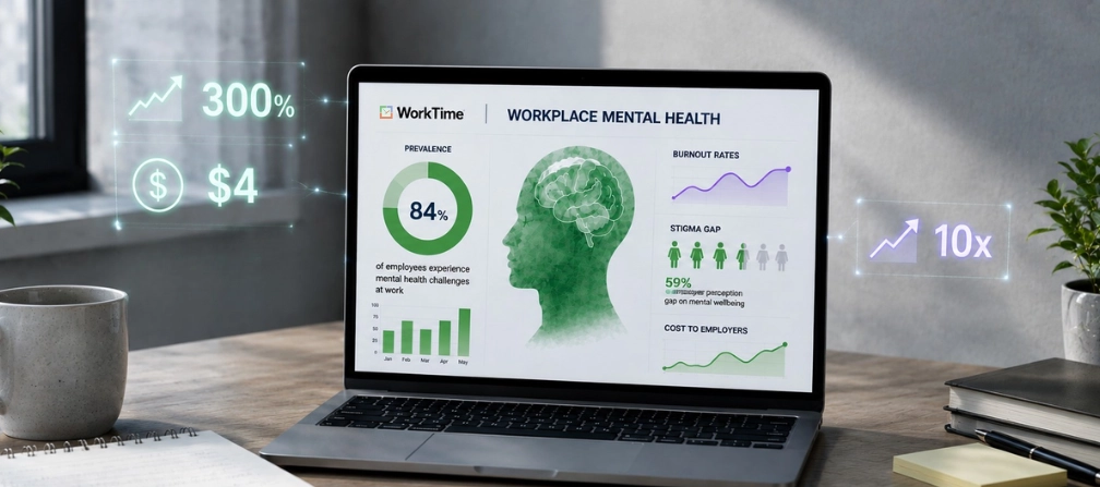 WorkTime. Salud mental en el lugar de trabajo estadísticas