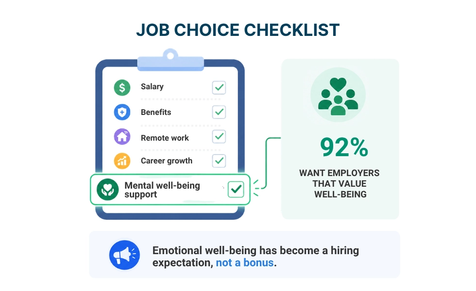 El bienestar de WorkTime impulsa la elección de trabajo.